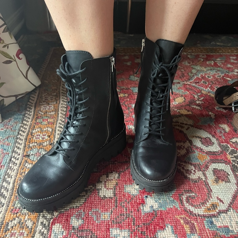 Dolce Vita Black Combat Boots